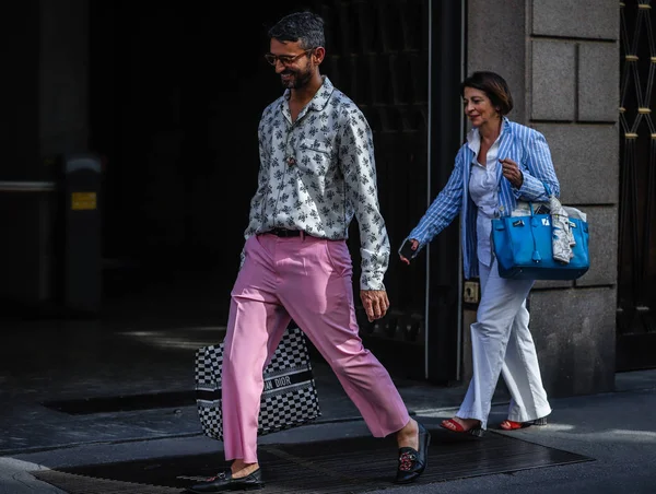 Milano Streetstyle 17 Giugno 2019 — Stock fotografie