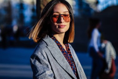 Sokak Tarzı, Sonbahar Kış 2019, Paris Moda Haftası, Fransa - 26 