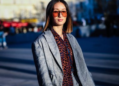 Sokak Tarzı, Sonbahar Kış 2019, Paris Moda Haftası, Fransa - 26 