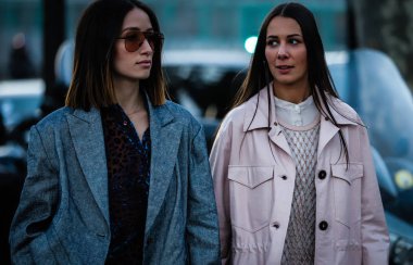 Sokak Tarzı, Sonbahar Kış 2019, Paris Moda Haftası, Fransa - 26 