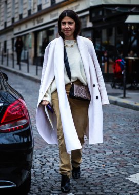 Sokak Tarzı, Sonbahar Kış 2019, Paris Moda Haftası, Fransa - 02 