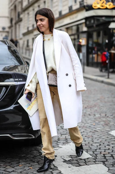 Paris Fashion Week Streetstyle 2 Marzo 2019 — Stock fotografie