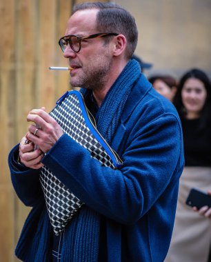 Sokak Tarzı, Sonbahar Kış 2019, Paris Moda Haftası, Fransa - 03 
