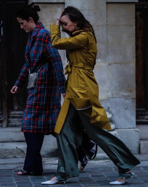 Sokak Tarzı, Sonbahar Kış 2019, Paris Moda Haftası, Fransa - 03 