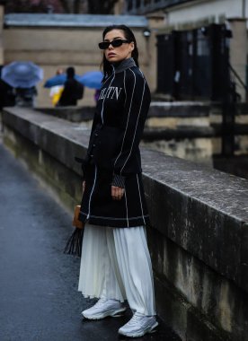 Sokak Tarzı, Sonbahar Kış 2019, Paris Moda Haftası, Fransa - 03 