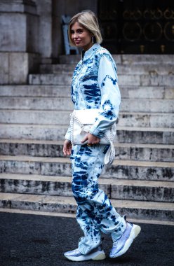 Sokak Tarzı, Sonbahar Kış 2019, Paris Moda Haftası, Fransa - 04 