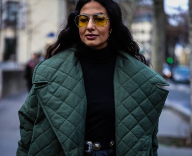 Sokak Tarzı, Sonbahar Kış 2019, Paris Moda Haftası, Fransa - 04 