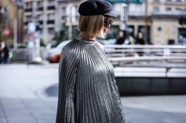 Sokak Tarzı, Sonbahar Kış 2019, Paris Moda Haftası, Fransa - 04 