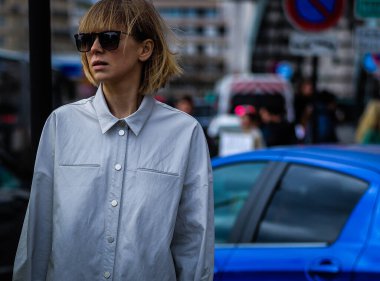 Sokak Tarzı, Sonbahar Kış 2019, Paris Moda Haftası, Fransa - 04 