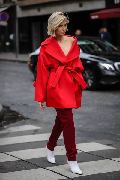 Paris Fashion Week Streetstyle 2 Marzo 2019 — Stock fotografie