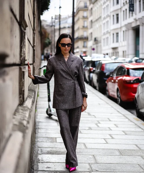 Paris Fashion Week Streetstyle 2 Marzo 2019 — Fotografia de Stock