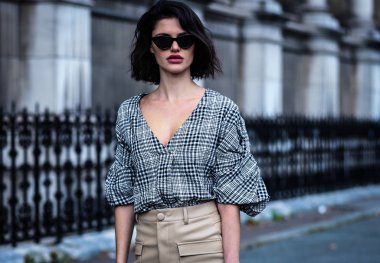 Sokak Tarzı, Sonbahar Kış 2019, Paris Moda Haftası, Fransa - 28 