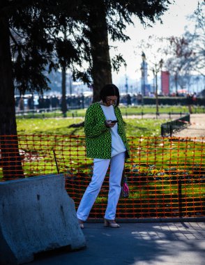 Sokak Tarzı, Sonbahar Kış 2019, Paris Moda Haftası, Fransa - 27 