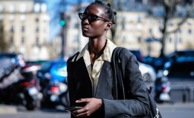 Sokak Tarzı, Sonbahar Kış 2019, Paris Moda Haftası, Fransa - 27 