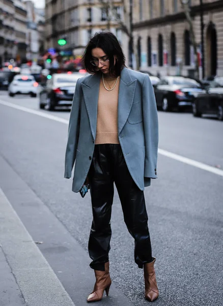 Sokak Tarzı, Sonbahar Kış 2019, Paris Moda Haftası, Fransa - 28 