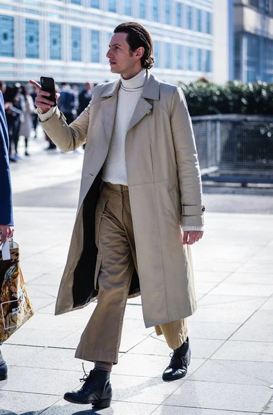 Street Style, Fall Winter 2019, Paris Fashion Week, Francie - 27 — Stock fotografie