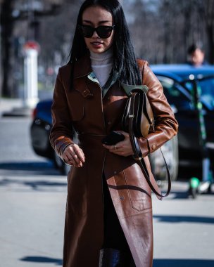 Sokak Tarzı, Sonbahar Kış 2019, Paris Moda Haftası, Fransa - 27 