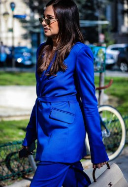 Sokak Tarzı, Sonbahar Kış 2019, Paris Moda Haftası, Fransa - 27 