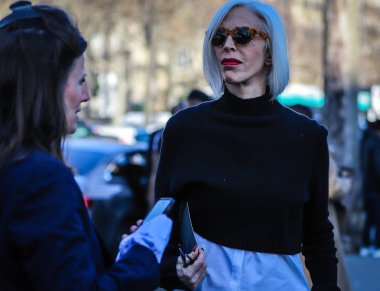 Sokak Tarzı, Sonbahar Kış 2019, Paris Moda Haftası, Fransa - 27 