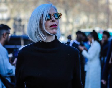 Sokak Tarzı, Sonbahar Kış 2019, Paris Moda Haftası, Fransa - 27 