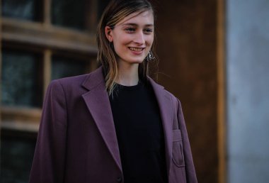 Sokak Tarzı, Sonbahar Kış 2019, Paris Moda Haftası, Fransa - 27 