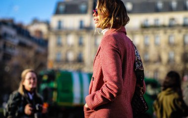 Sokak Tarzı, Sonbahar Kış 2019, Paris Moda Haftası, Fransa - 27 