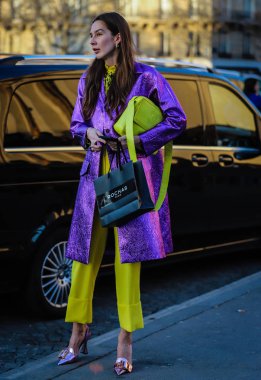 Sokak Tarzı, Sonbahar Kış 2019, Paris Moda Haftası, Fransa - 27 