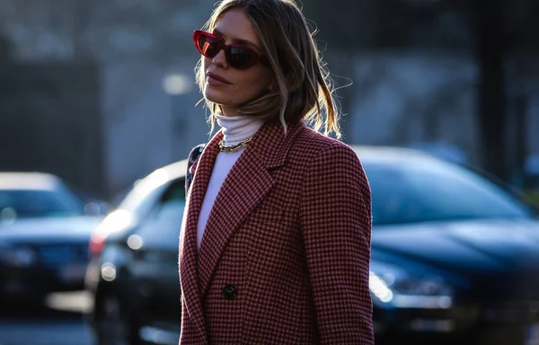 Street Style, Fall Winter 2019, Paris Fashion Week, Francie - 27 — Stock fotografie