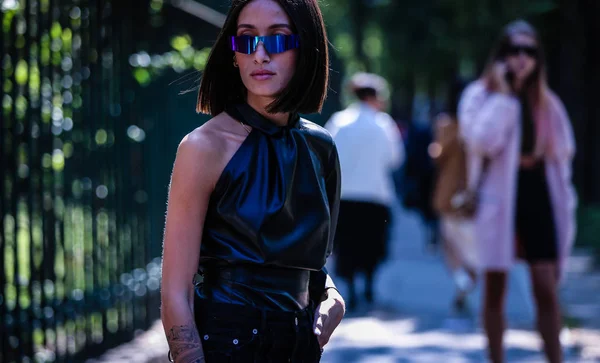 ミラノ イタリア 2019年9月21日 ミラノ ファッションウィーク中のアレクサンドラ ゲラン通り — ストック写真