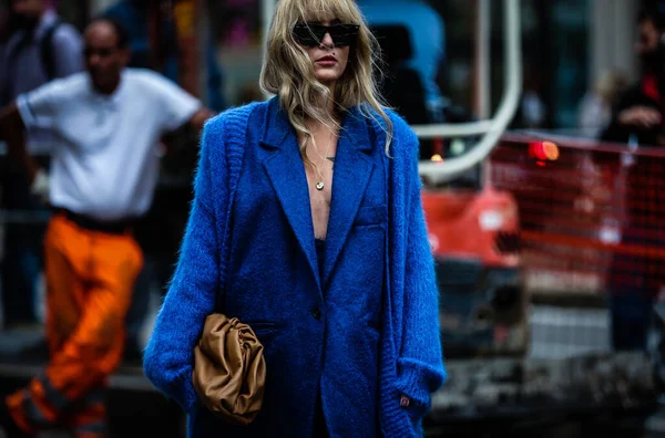 Milan Italia Septiembre 2019 Eleonora Carisi Calle Durante Semana Moda — Foto de Stock