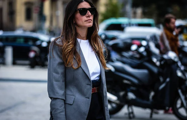Milan Italia Septiembre 2019 Alessandra Airo Calle Durante Semana Moda —  Fotos de Stock