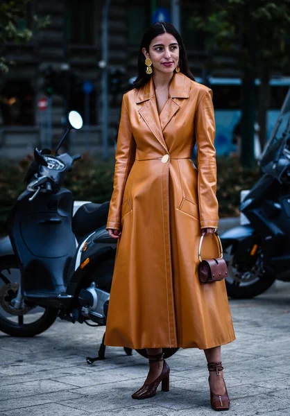 Milan Italia September 2019 Bettina Looney Jalan Selama Milan Fashion — Stok Foto