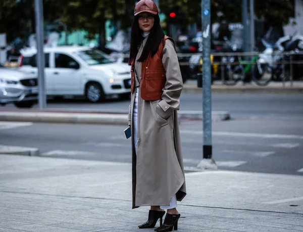 Milan Italia Septiembre 2019 Yoyo Cao Calle Durante Semana Moda —  Fotos de Stock