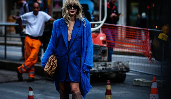ミラノ イタリア 2019年9月19日 ミラノ ファッションウィーク中のエレノア カリシ — ストック写真