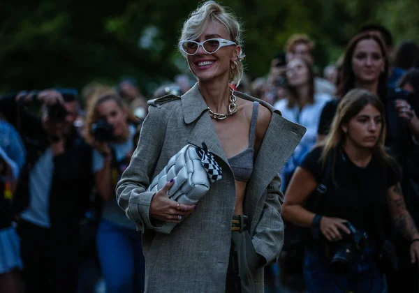 Milan Talya Eylül 2019 Milano Moda Haftası Sırasında Viktoria Rader — Stok fotoğraf