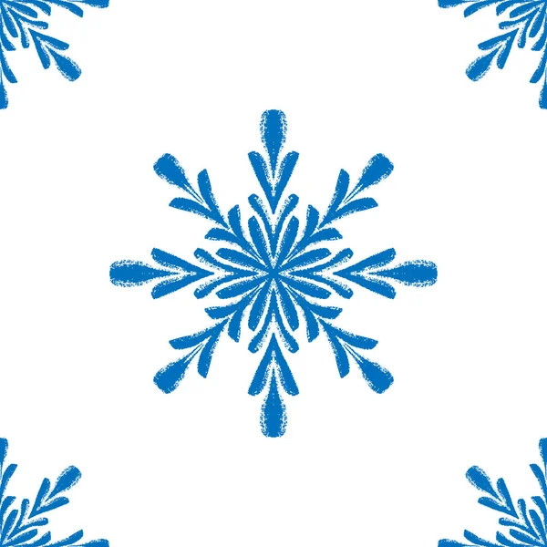 Mavi, dikişsiz kış deseni, ambalaj kağıdı ve tekstil için karalama elementleri..