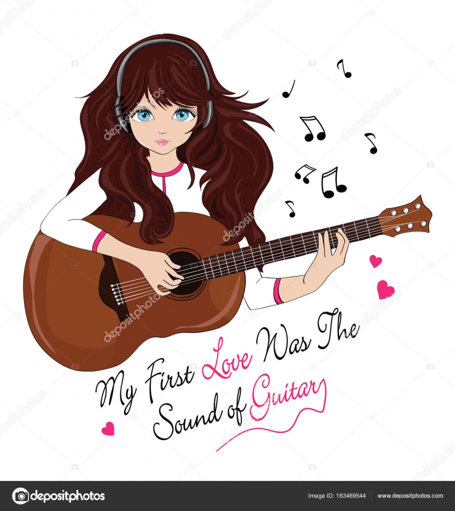 動物の画像について 無料ダウンロードギター 女の子 イラスト かわいい