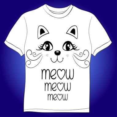 T-shirt ile kedi yazdırma