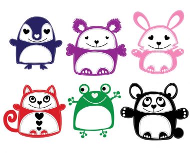 Sevimli hayvan baskılar