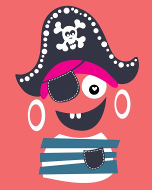 可爱回力卡通海盗