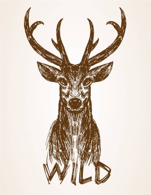 Kahverengi geyik ile yazdırma