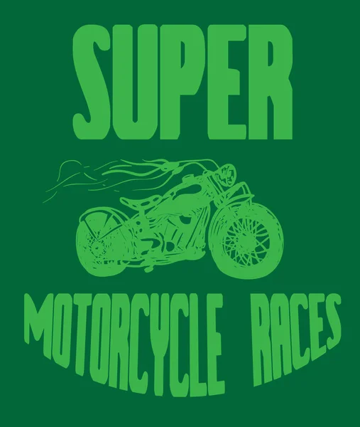 摩托车比赛会徽 — 图库矢量图片