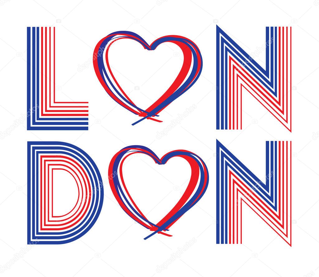 London print for t-shirt