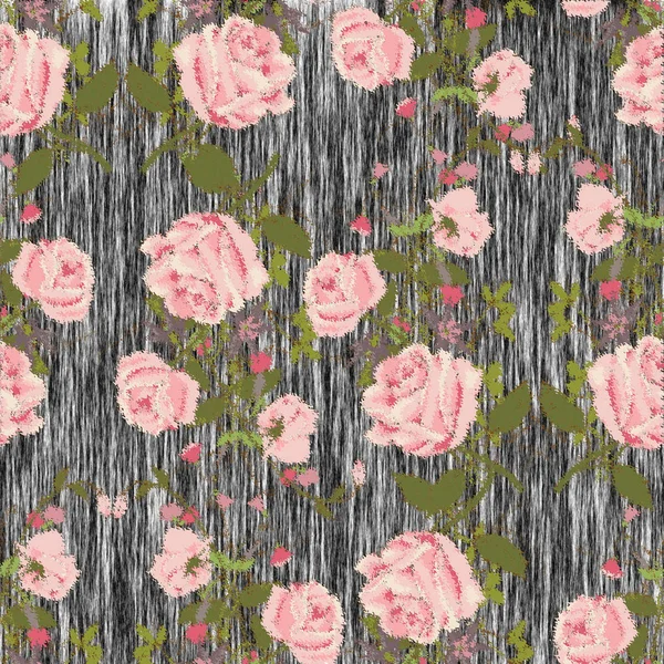 Soyut yinelenen gül desen. 