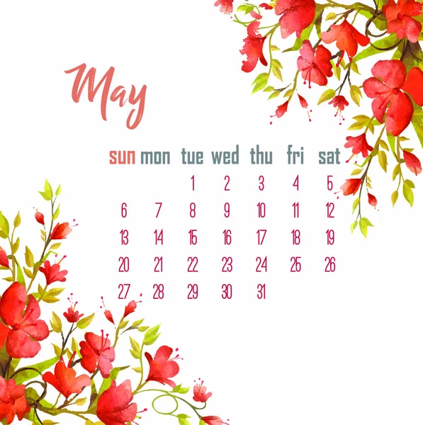 May 2018. Desk Calendar for 2018 Year. — Stock Photo, Image