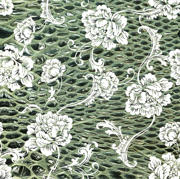 Güzel desen renkli el ile yükseldi