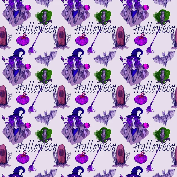 Yinelenen desen Cadılar Bayramı desen 