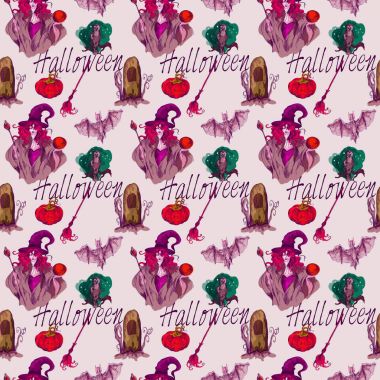 Yinelenen desen Cadılar Bayramı desen 