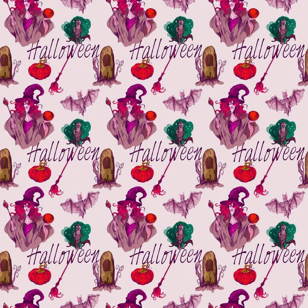 Yinelenen desen Cadılar Bayramı desen 