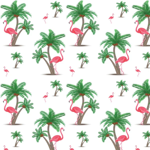 Flamingo pattren yazdırma arka plan